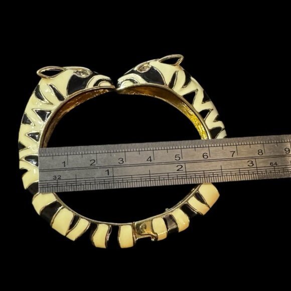 ✨Unique Vintage Zebra Enamel Rhinestones Bracelet - Picture 4 of 4